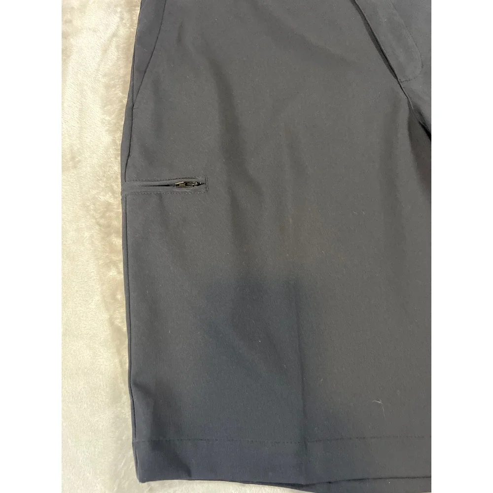 Grand Slam Golf Shorts Mens 32 Black Lightweight Performance Flat Front Preppy